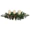 32&#x22; Frosted Pine Cone &#x26; Berries Artificial Christmas Candle Holder Centerpiece